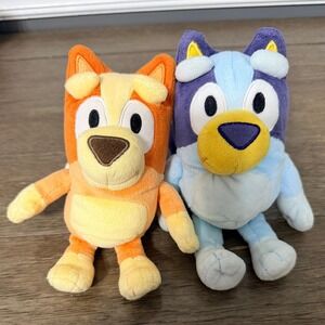 Bluey and Bingo Moose Toys Plush Set 7 Inch Stuffed Animal Heeler Sisters Kids